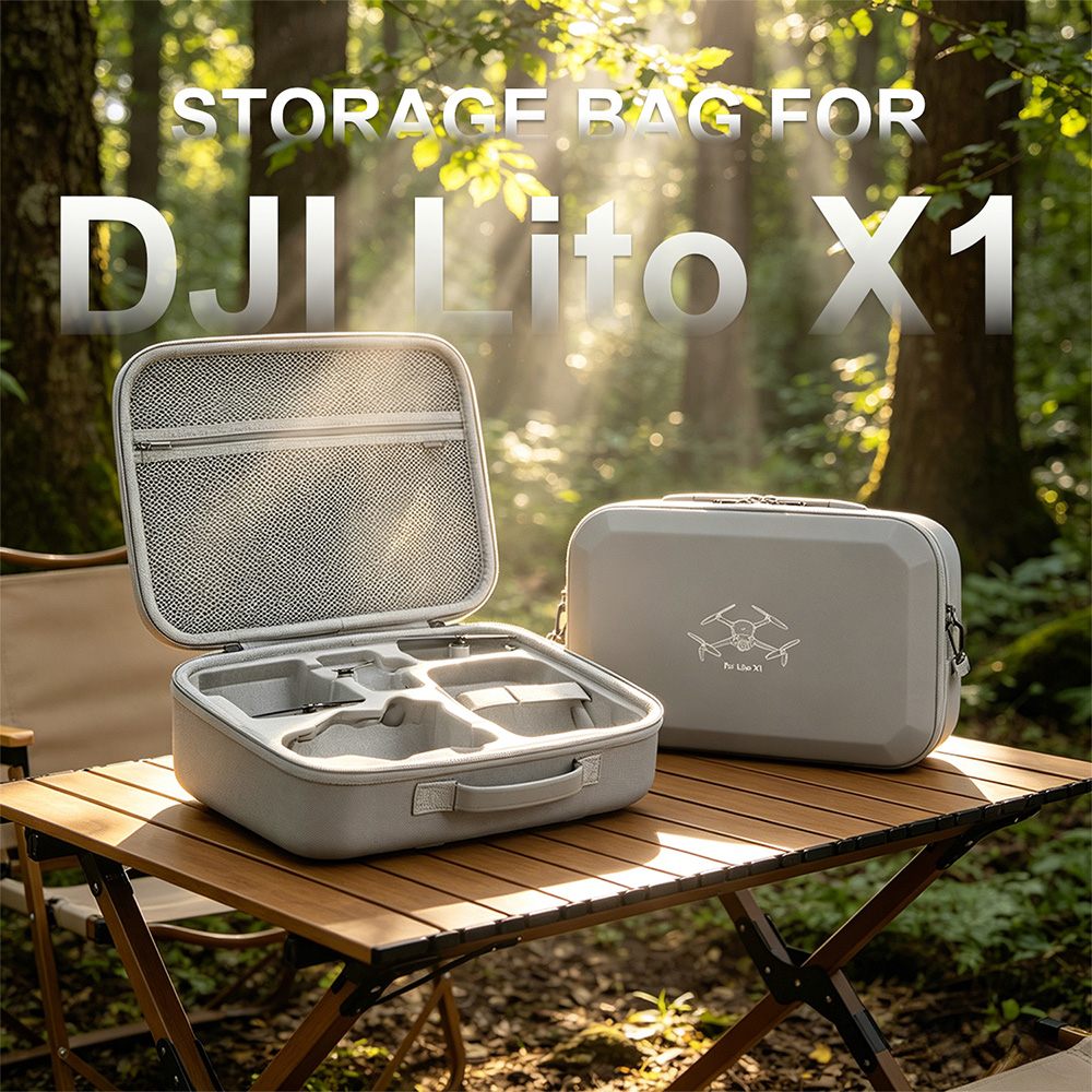Drone Hard Shell Case - XFJI PU Deri Sert Kabuk Omuz