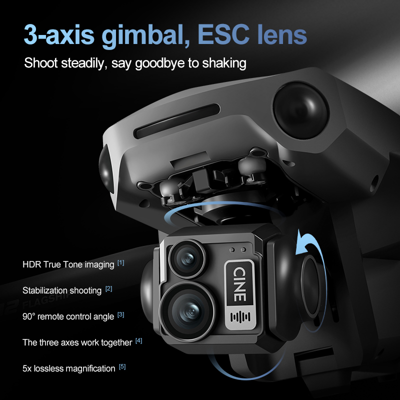 8K 3 Eksenli Gimbal Fırçasız 7 - Drone Controller Screen incelemesi ve fiyatı