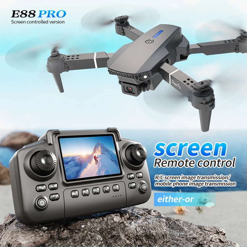 Profesyonel E88 PRO Drone ekra - Drone Controller Screen incelemesi ve fiyatı