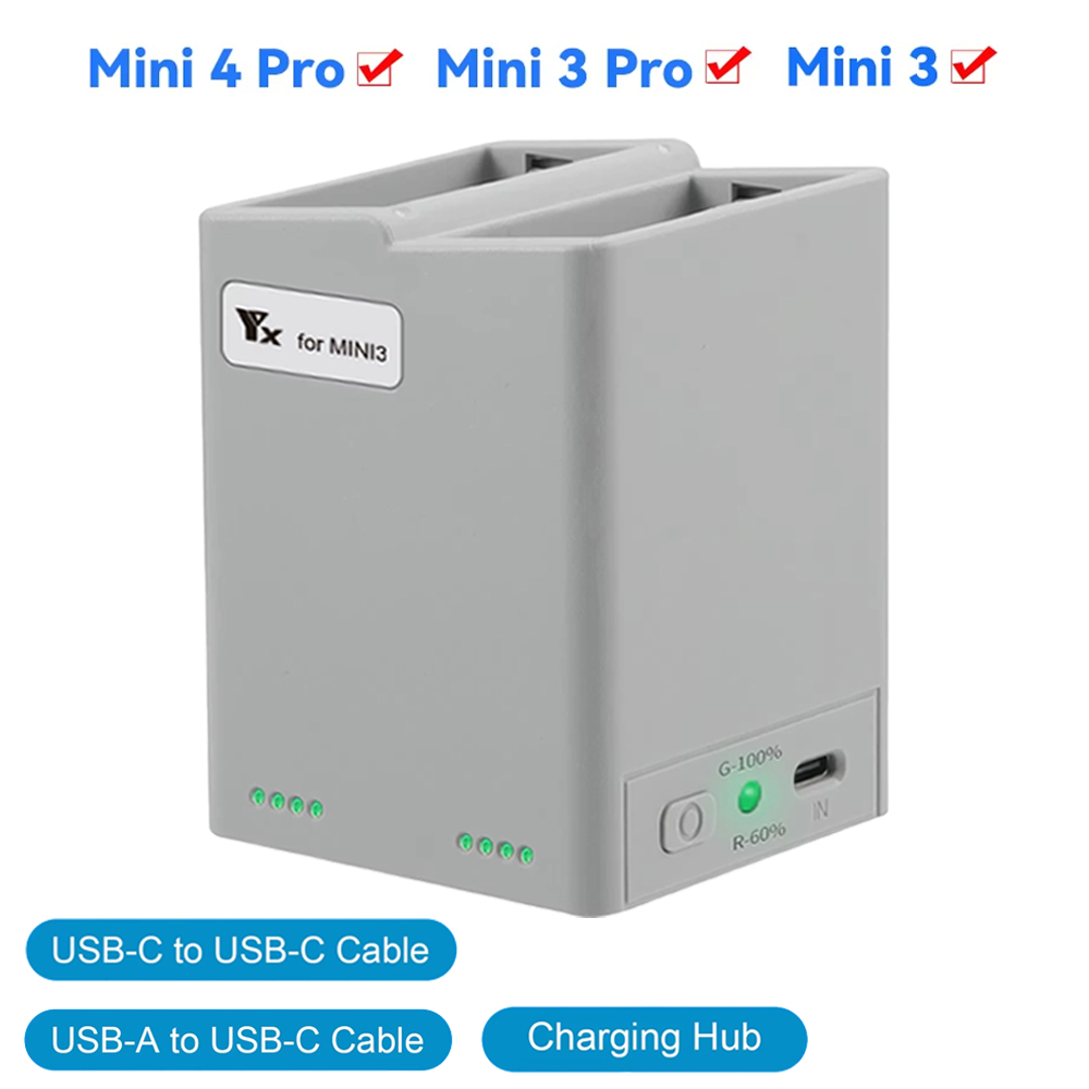 DJI Mini 3Pro/4Pro Pil Iki Yön - Drone Charging Hub incelemesi ve fiyatı