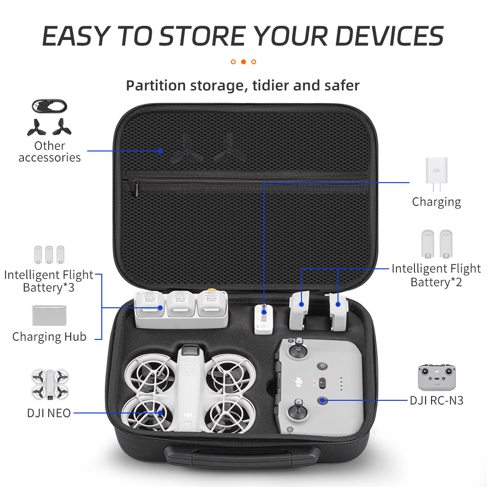 XFJI Taşıma Çantası DJI NEO Co - Drone Hard Shell Case incelemesi ve fiyatı